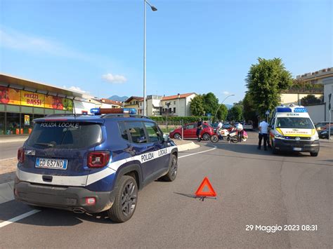 Nuovo Incidente A Thiene Scontro Tra Un Auto E Una Moto Sulla