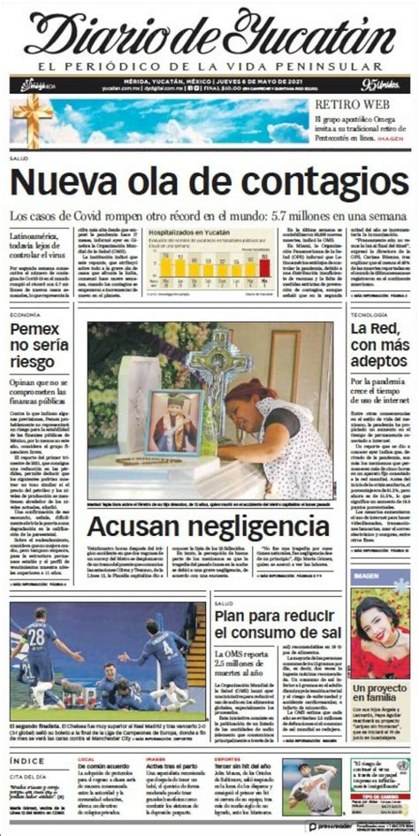 Newspaper Diario de Yucatán Mexico Newspapers in Mexico Thursday s