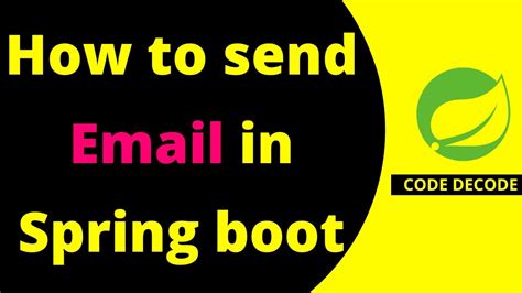 How To Send Email Using Spring Boot Using Java Mail Sender Smtp A