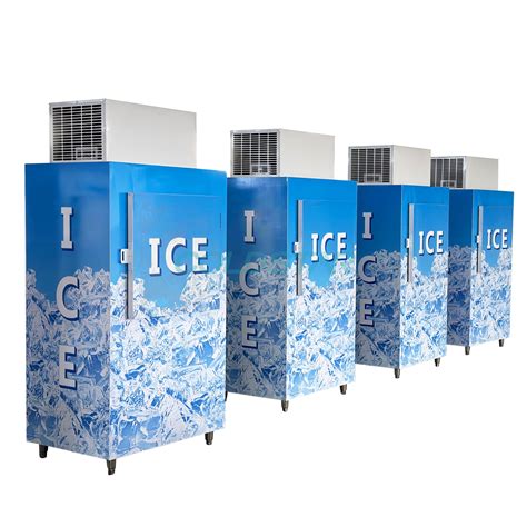 Outdoor Gas Station Ice Storage Bin Ice Freezers CE Approved Ice