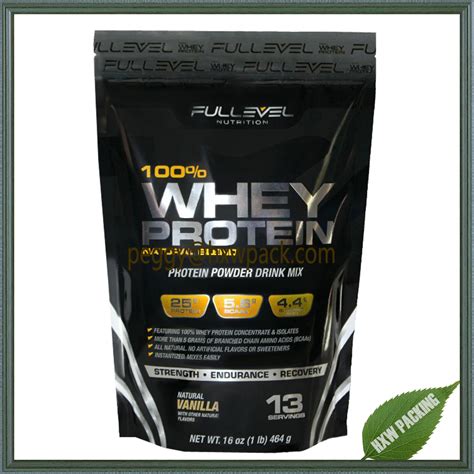 Stand Up Food Grade Aluminum Foil Whey Protein Powder Bag With Zipper Buy Aluminum Foil Whey