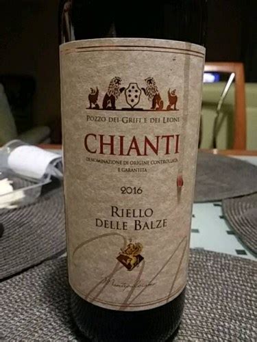 2016 Vecchia Cantina Riello Delle Balze Chianti Vivino US