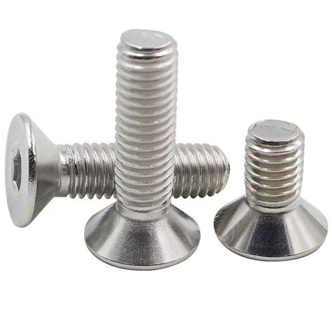 China Stainless Steel Hexagon Socket Countersunk Head Cap Bolt DIN 7991