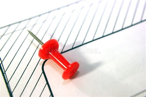 Clerical Button Red Color On The Drawing Stock Image Image Of