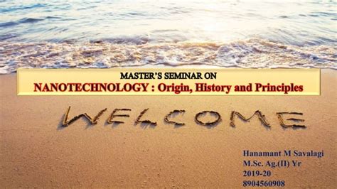 Nanotechnology Origin History And Principles Ppt