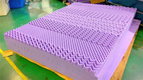 Egg Crate Ventilated Memory Foam Bed Topper 7zone Lavender Infusion Cooling Mattress Pad 5 Zone