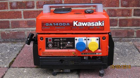 Kawasaki GA1400A Portable Generator 240V 110V 12V In Fareham