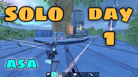 Ark Ascended Solo Day 1 Claiming The Best Base Spot Available In The