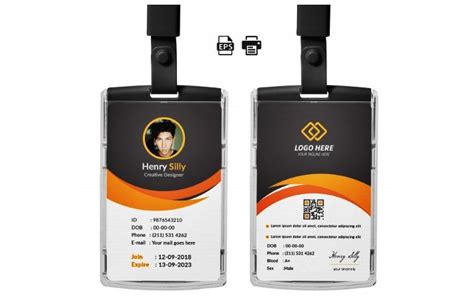 Contoh Desain Id Card Keren Cdr Desainratuseocom Images Imagesee