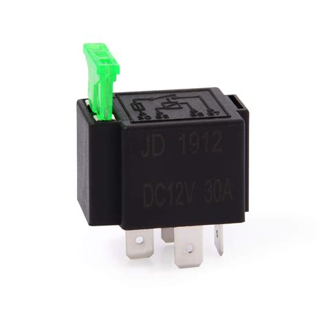 Ehdis 2 PCS Fused Relay 12 Volt 20 APM Car Relay 4 Pin On Off 12V 30A