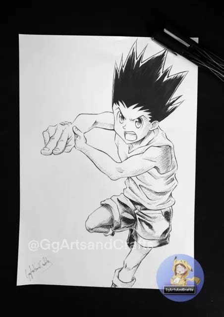 DISEGNO ORIGINALE GON Freecss Hunter X Hunter Anime Manga EUR 14 99