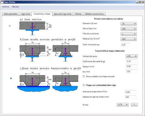 Vigas Mixtas De Acero Y Hormigón Programas De Cálculo De Estructuras De Acero Y Madera