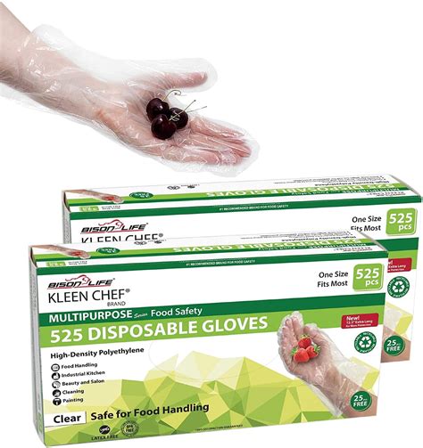 Kleen Chef Disposable Food Prep Gloves Per Box Pcs