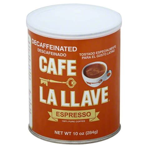 Cafe La Llave Decaffeinated Espresso Coffee Oz Walmart