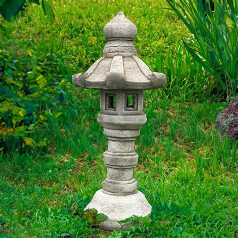 Large Japanese Concrete Pagoda Garden Pagoda Lantern Concrete Outdoor