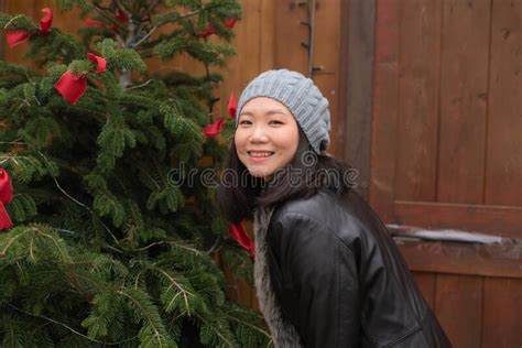 Happy Asian Chinese Business Woman Taking Selfie Photo With Mobile