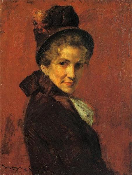 Portrait Of A Woman C1885 William Merritt Chase