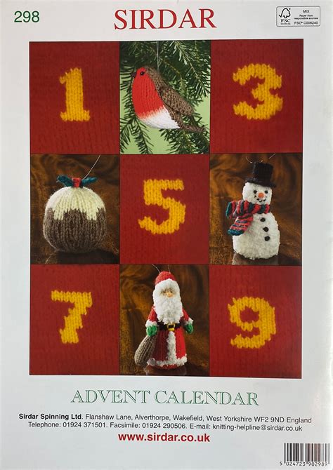 Knitting Pattern: Advent Calendar With Knitted Keepsakes. | Etsy