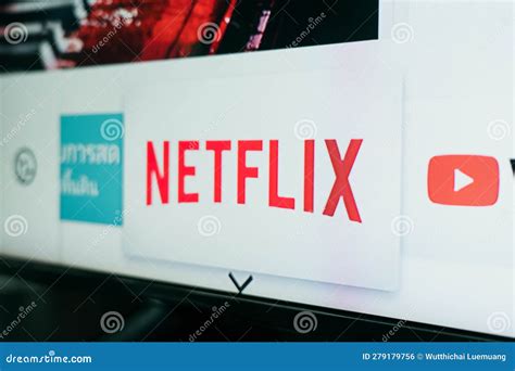 Chiang Mai Thailand May 26 2023 Close Up Netflix Application On