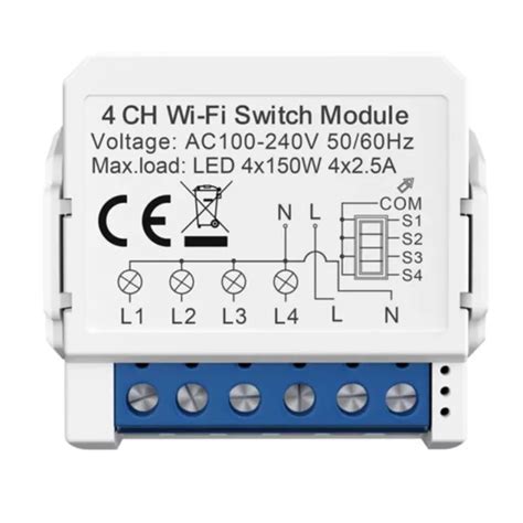 TUYA WIFI Lichtschalter 4-Wege-Steuerung Breaker Gesteuert Durch Yandex ...
