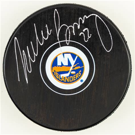 Lot Detail Deceased HOFer Mike Bossy New York Islanders Signed Puck