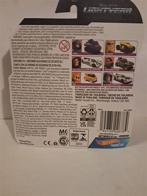 Hot Wheels Disney Pixar Lightyear Character Car Zurg Movie