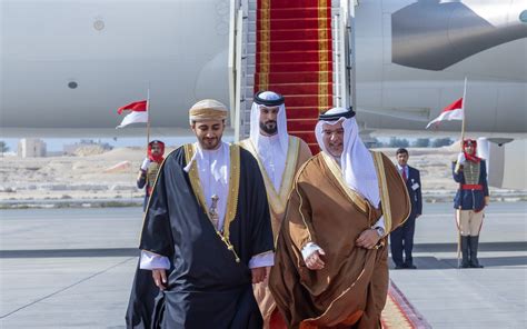 Hrh The Crown Prince And Prime Minister Receives Hh Sayyid Theyazin Bin