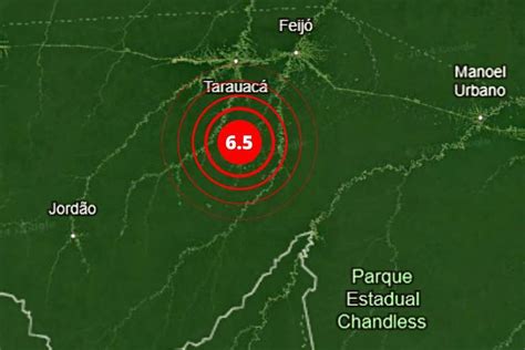 Terremoto de 6 5 graus atinge Acre não houve danos Jornal de Brasília