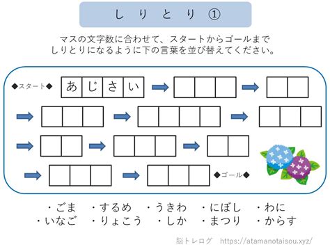 無料：高齢者向け「ひらがな・カタカナ」の脳トレプリント一覧 | 脳トレログ