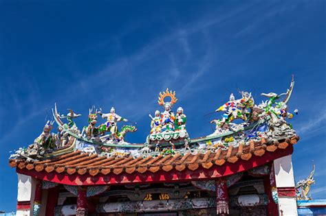 Traditional Taoist Temple Taiwan Republic Of China Stock Photo