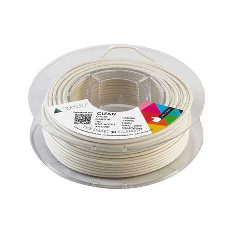 Smart Materials 3D Filament Smartfil Clean 2 85mm Naturel SM CLE NAT