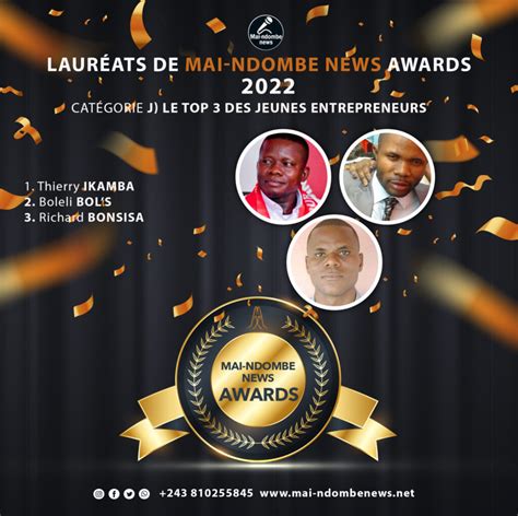 Mai Ndombe News Awards Voici Les Noms De Tous Les Gagnants Mai