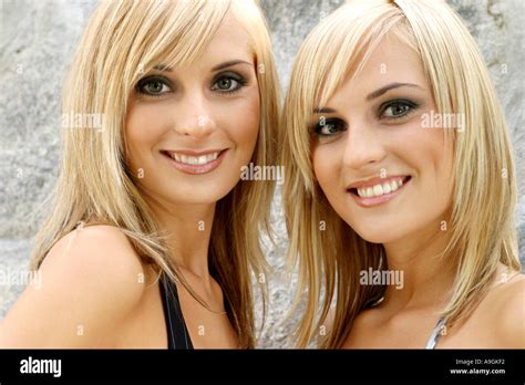 Blonde Twins Hi Res Stock Photography And Images Alamy