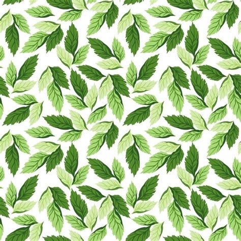 Seamless Leaf Pattern Vector Background Free vector in Encapsulated PostScript eps ( .eps ...