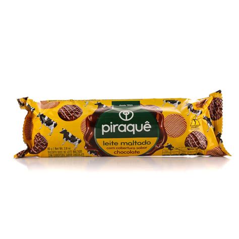 Biscoito Piraquê Coberto Maltado 80g Covabra