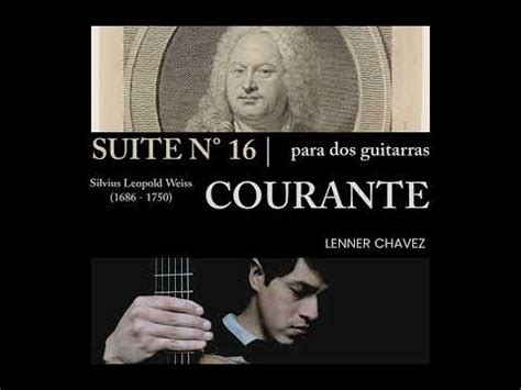 Courante Suite N 16 Para Dos Guitarras Silvius Leopold Weiss 1686