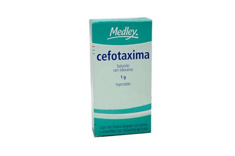 Precio Cefotaxima 1 g solución inyectable ámpula Farmalisto MX