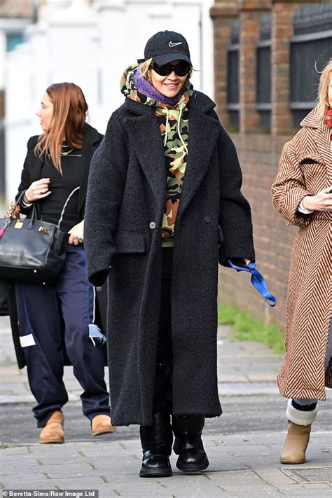 Rita Ora Bundles Up As She Heads To The Studio In London After