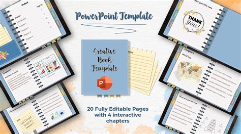 Interactive Book - PowerPoint template for $21