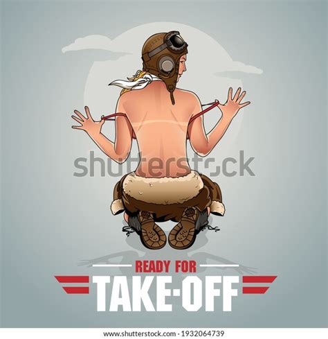 Wwii Pilot Girl Nose Art Style Stock Vector (Royalty Free) 1932064739 ...