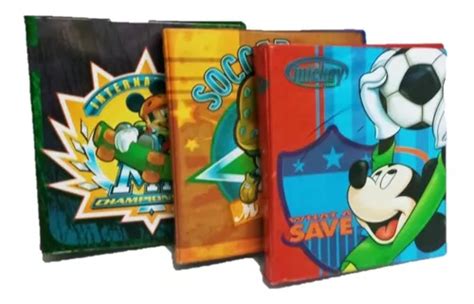 Carpeta Escolar 3 Aros 3x40 Pm Pvc Disney Mickey Mouse Retro