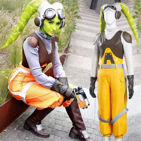 Star Wars Rebels Hera Syndulla Cosplay Vest Pants Halloween Outfit Ebay