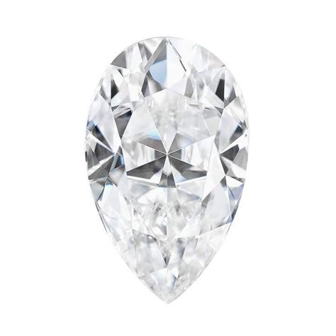 White D Color GRA Certified Moissanite Pear Shape All Size Available