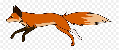 Clipart Fox Running, Clipart Fox Running Transparent - Fox Running Clipart - Png Download ...