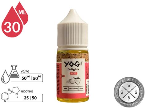 Strawberry Ice Delights Yogi Salts Ml Vape Society Supply