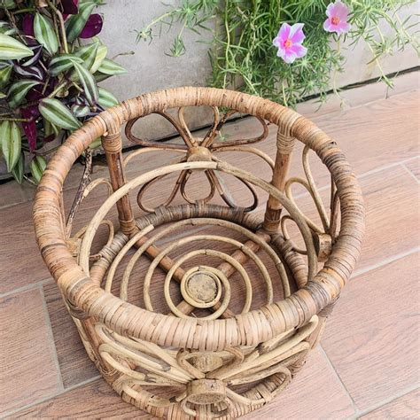 Vintage Luxury Rattan Newborn Baby Cribs/ Baby Cot Photography Props