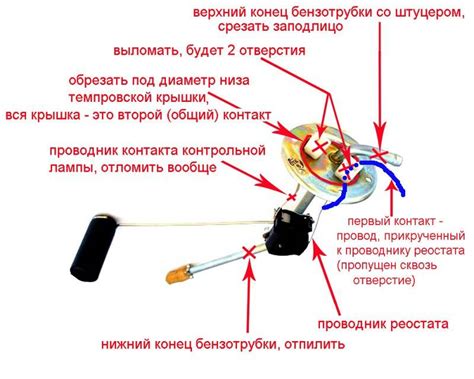 Подключение датчика топлива ваз 2106 схема подключения проводов