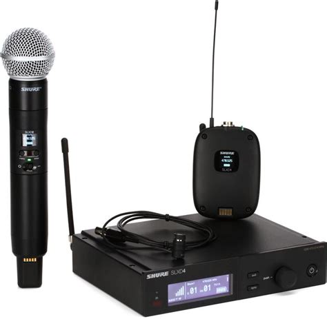 Shure SLXD124 85 Combo Wireless Handheld And Lavalier Microphone System