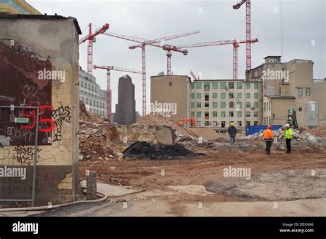 Berlin Germany Demolition Of Old Buildings In The Wilhelmstrasse In