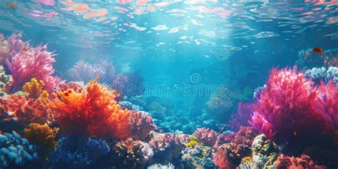 Coral Reef Under the Ocean. Underwater Image. Marine Life Concept ...